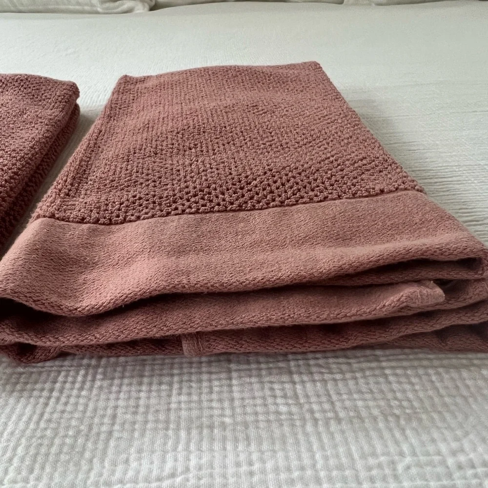 H&M Pink & Green Hand Towels 4ct
